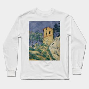 The House with the Cracked Walls by Paul Cezanne Long Sleeve T-Shirt